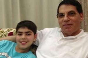Zine El Abidine Ben Ali (à g.) et son fils Mohammed. © Instagram