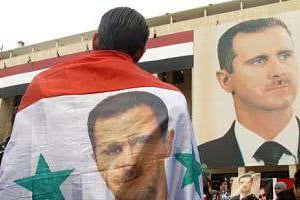 Un partisan du président syrien Bachar al Assad. © AFP