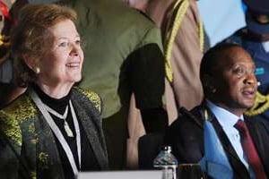 Mary Robinson, le 31 juillet 2013 à Nairobi. © AFP