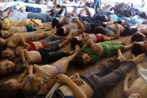 Images diffusées par l’opposition syrienne des victimes de l’attaque à l’arme chimique du 21 août © AFP