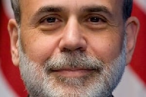 Ben Bernanke, le président de la FED. La banque centrale continuera de racheter pour 85 milliards de dollars de dette par mois. © Brendan Smialowski/Getty Images