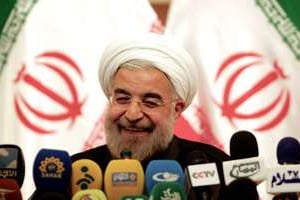 Le nouvel homme fort de l’Iran, Hassan Rohani. © AFP