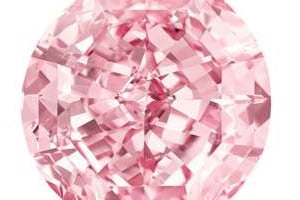 Le « Pink Star » est proposé à la vente à partir de 60 millions de dollars. © AFP