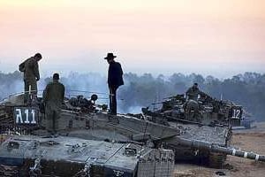 Une opération de l’armée israélienne près de la bande de Gaza. © AFP