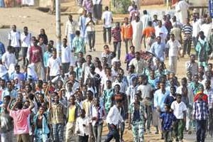 Manifestation à Khartoum, au Soudan, le 25 septembre 2013. © AFP
