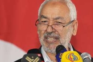 Rached Ghannouchi, leader du parti islamiste Ennahda, le 15 août 2013 à Tunis. © AFP