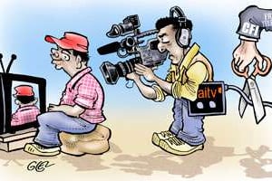 5110 sujets de l’AITV étaient diffusés chaque année sur les chaînes d’Afrique et d’outre-mer. © Glez