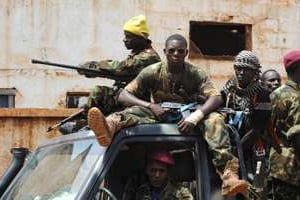 Des ex-rebelles de la Séléka. © AFP