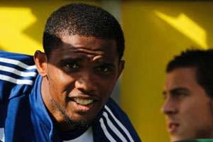 Le footballeur camerounais Samuel Eto’o. © AFP