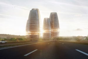 L’un des immeubles de Hope City sera le plus élevé du continent. © OBR