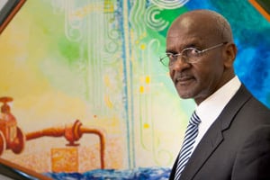Mamadou Dia, ingénieur spécialiste de l’hydraulique urbaine, est à la tête de la Sénégalaise des eaux depuis 2006. © Romain Laurendeau/JA