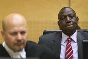 William Ruto, lors de son procès à la Cour pénale internationale, le 10 septembre 2013 à La Haye © AFP
