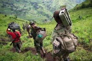 Des rebelles du M23 dans l’est de la RDC, le 30 novembre 2012. © AFP