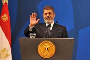 Mohammed Morsi au Caire, le 29 mai 2013. © AFP
