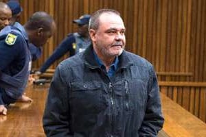 Le cerveau du groupe « Boeremag » Mike du Toit, le 25 juillet 2012 au tribunal de Pretoria. © AFP