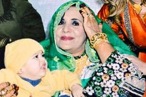 Safia, la veuve de Mouammar Kaddafi vit aujourd’hui dans le sultanat d’Oman. © Birrell/Sipa
