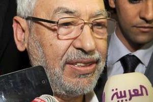 Le leader du parti islamiste Ennahda, Rached Ghannouchi, le 4 novembre 2013 à Tunis. © AFP