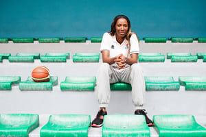 Géraldine Robert a été élue meilleure joueuse de la Ligue féminine de basket. © Camille Millerand/J.A.