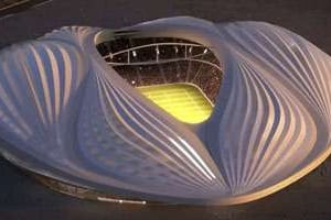 La représentation du stade d’Al Wakrah, au Qatar, qui sera achevé en 2018. © DR