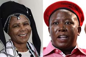 Mamphela Ramphele et Julius Malema. © AFP/Reuters/Montage J.A.