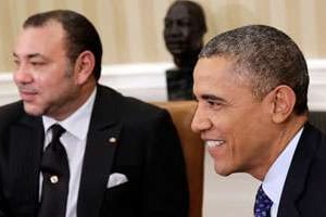 Mohammed VI et Barack Obama, le 22 novembre. © WIN MCNAMEE / GETTY IMAGES NORTH AMERICA / AFP