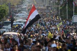 Manifestation pro-Morsi au Caire, le 22 novembre. © AFP