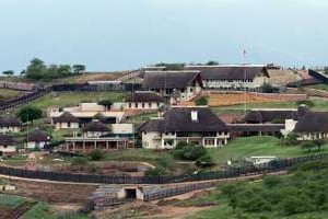La résidence privée du président sud-africain Jacob Zuma, le 12 octobre 2012 à Nkandla. © AFP