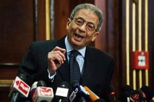 Amr Moussa, le président de la Constituante au Caire, le 30 novembre 2013. © AFP/Gianluigi Guercia