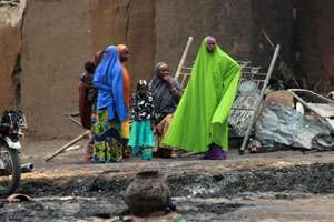 L’assaut donné à Baga, en avril, illustre la violence des méthodes gouvernementales. © AFP