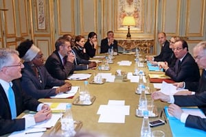 Hollande: « La France doit doubler ses échanges avec l’Afrique » © AFP