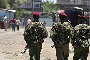 Des policiers kényans. © AFP