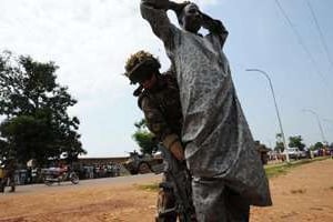 Un soldat français à Bangui le 9 décembre. © AFP