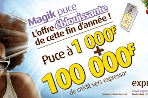 Une publicité d’Expresso au Sénégal. © Expresso