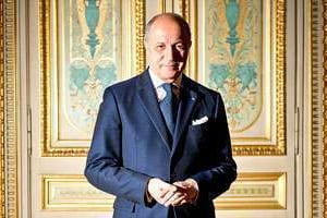 Le ministre français des affaires étrangères, Laurent fabius. © Antonin Borgeaud pour J.A.