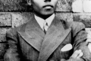 Photo non datée de Nelson Mandela dans sa jeunesse. © DR