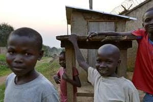 Des enfants à Bangui, dans le quartier de Boy Rabe, le 20 décembre 2013. © AFP