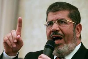 Le président égyptien destitué Mohamed Morsi au Caire le 29 mai 2012. © AFP