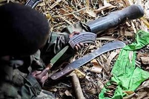 Un milicien maï-maï dans le Nord-Kivu. © AFP