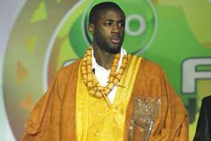 Yaya Touré avait déjà été sacré par la CAF en 2011 et 2012. © AFP