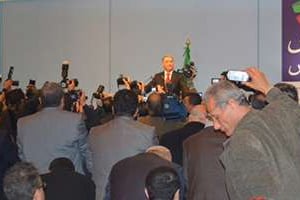 Ali Benfils, l’ancien Premier ministre algérien, le 19 janvier à Alger. © Farid Alilat/J.A.