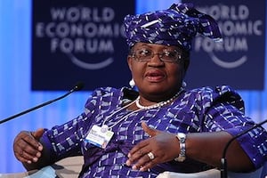 Ancienne directrice générale de la Banque mondiale, Ngozi Okonjo-Iweala, ministre des Finances du Nigeria est une habituée du Forum de Davos. © AFP