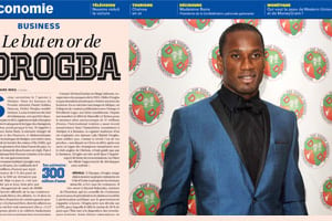 Didier Drogba dispose également de nombreux contrats publicitaires en Afrique. © Zed Jameson/Flynet UK/Visual Press