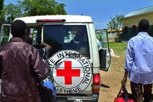 Un véhicule du Comité international de la Croix rouge à Juba, la capitale du Soudan du Sud. © AFP