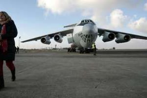 Un avion du PAM transportant de l’aide à destination de la Syrie. © AFP