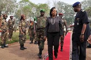 La présidente centrafricaine Catherine Samba Panza, le 5 février 2014 à Bangui. © AFP