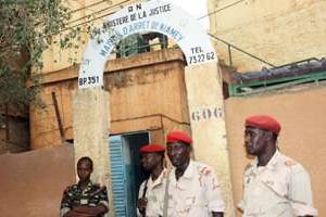 Photographie de la principale prison de Niamey le 1er juin 2013. © AFP