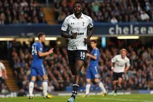 Adebayor avait été mis à l’écart par l’entraîneur de Tottenham. © AFP