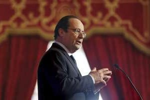 Le président français François Hollande à l’Elysée le 17 février 2014. © AFP