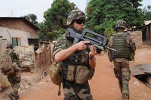 Des soldats français déployés dans Bangui © AFP