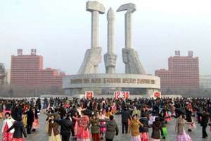Célébration des deux ans de pouvoir de Kim Jon-un. © KCNA / AFP